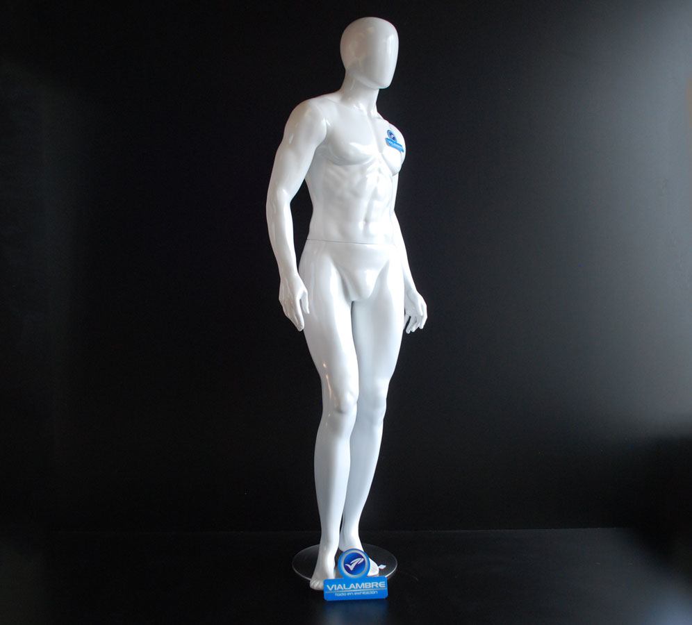Maniqui hombre C.C. androide base acero F.V 285431