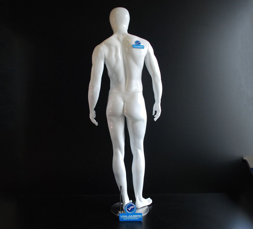Maniqui hombre C.C. androide base acero F.V 285432