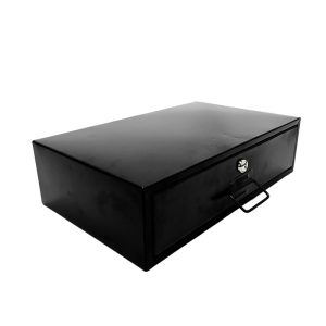 Caja menor con gaveta metálica negra