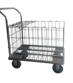 Carro saca paquetes con rejilla