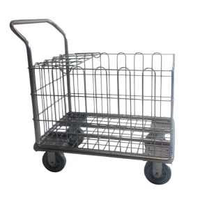 Carro saca paquetes con rejilla