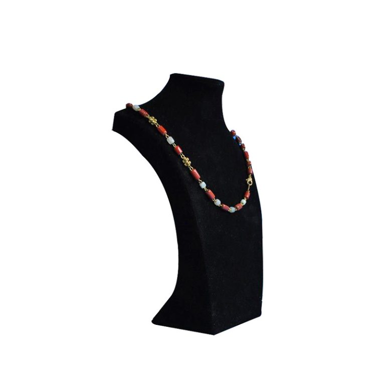 Cuello exhibidor en terciopelo