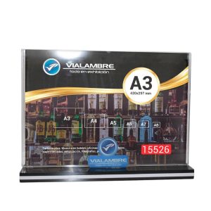 Porta Menú en acrílico