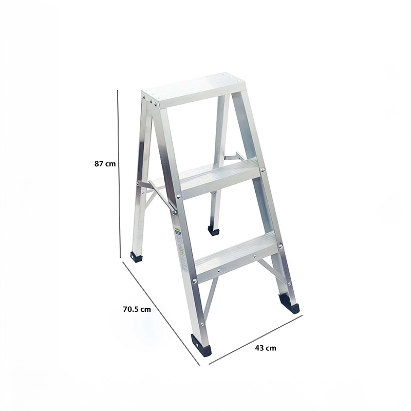 Escalera tipo tijera 3 pasos Aluminio sencilla