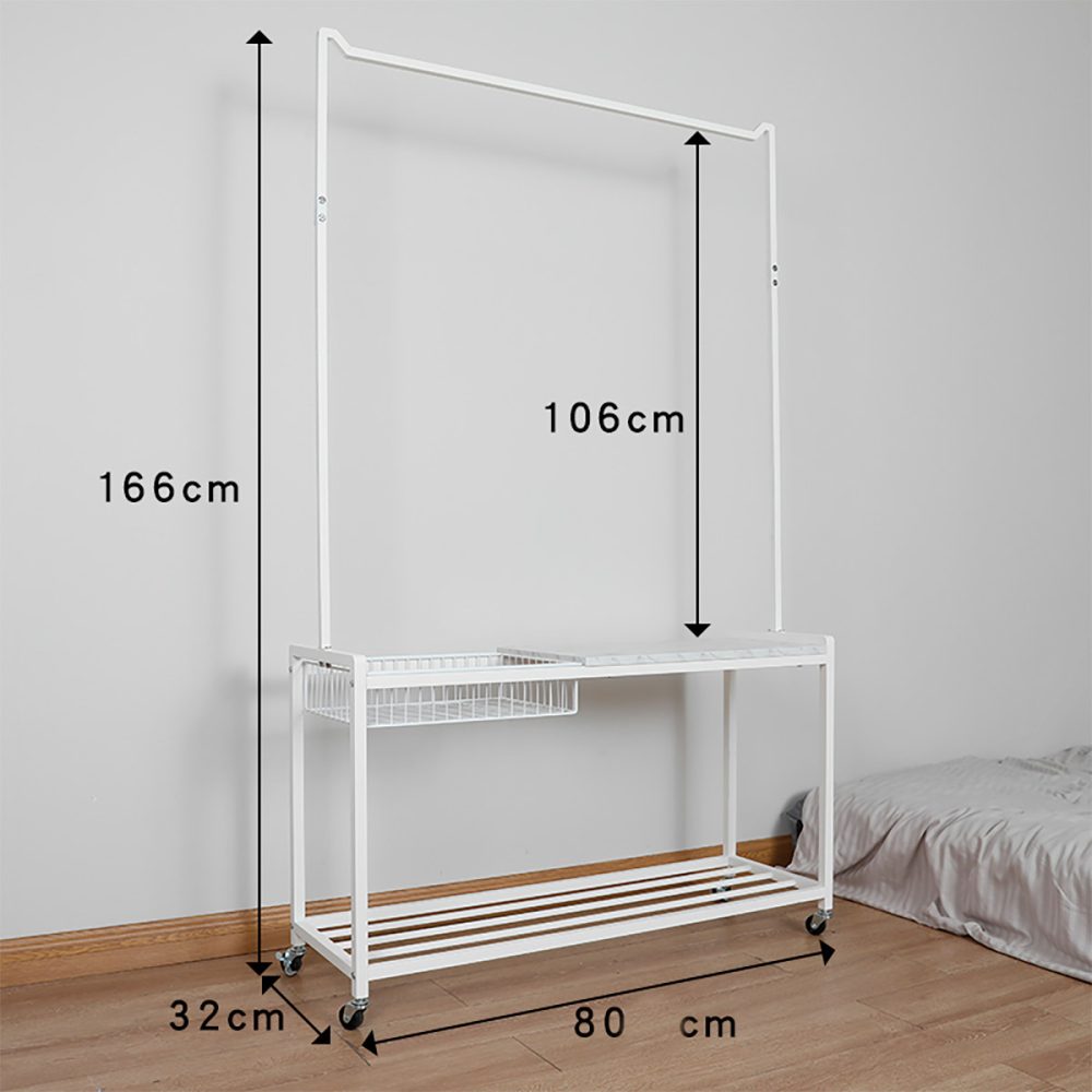 4 42059 001 PERCHERO MEDIANO 80X166X33 ZAP E BLANCO