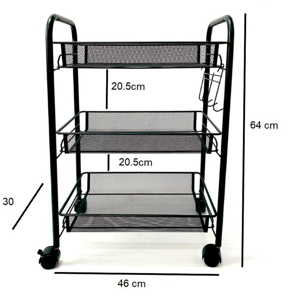 4 42062 004 Organizador desarmable 46x64x26 negro