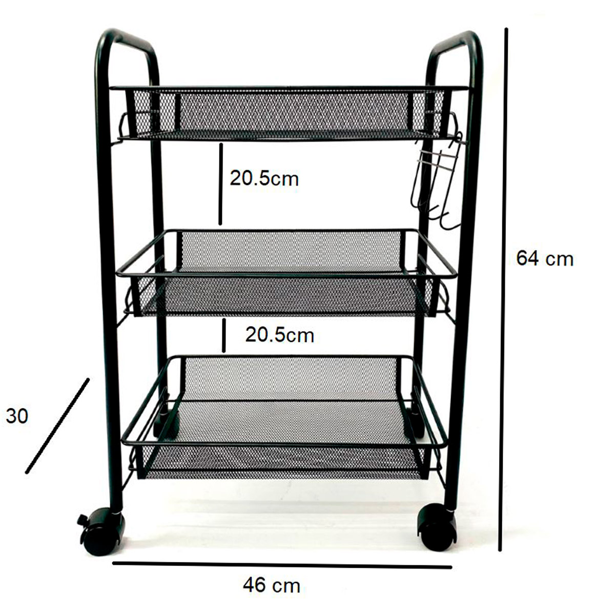 4 42062 004 Organizador desarmable 46x64x26 negro