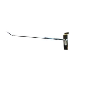 Rack interline para panel ranurado de 35 cm cromado
