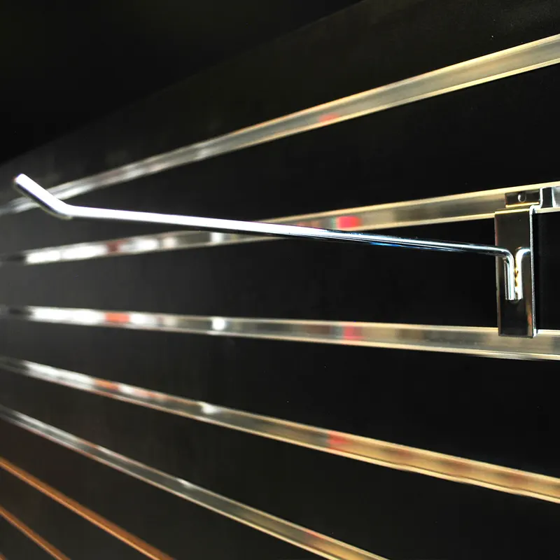 Rack panel ranurado de 35 cm cromado