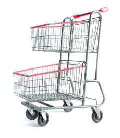 Carro Doble Canasta Metálico