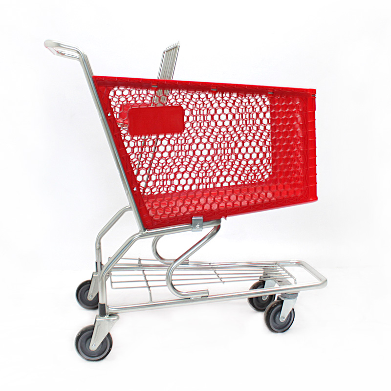 Carro De Supermercado Plastico Rojo Ref. 38105 1