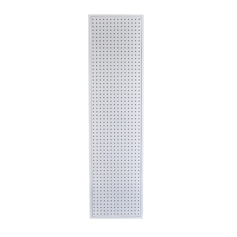Panel perforado metálico blanco