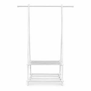 Exhibidor en A para ropa y accesorios blanco