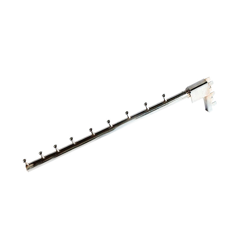 Flauta tipo C 7 pines cromada 30 cm v ref