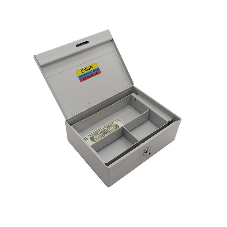 Caja para dinero gris
