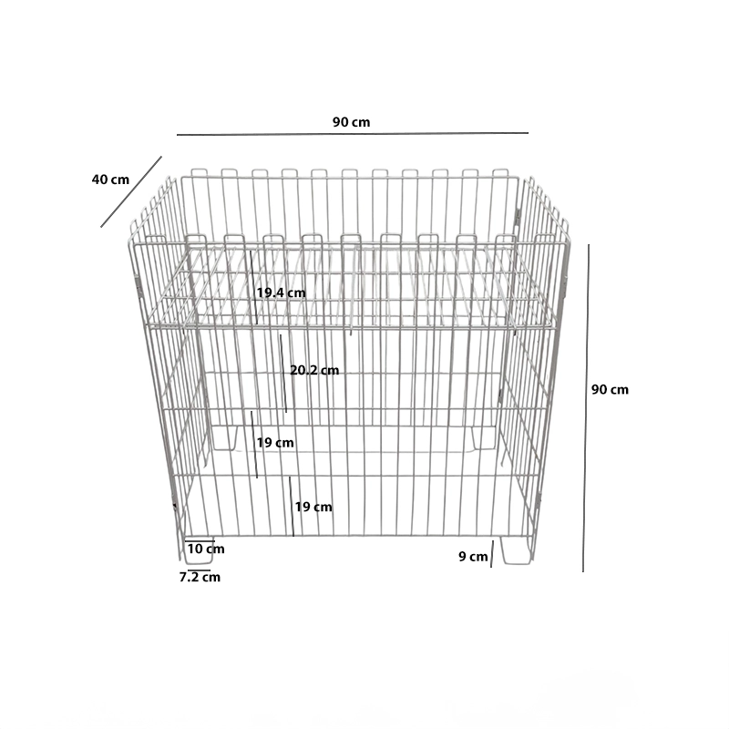 canasta plegable de 9x40x90