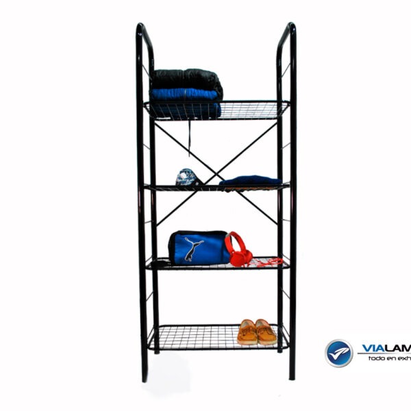 Estanteria Tubular Metálica 4 Entrepaños Vialambre