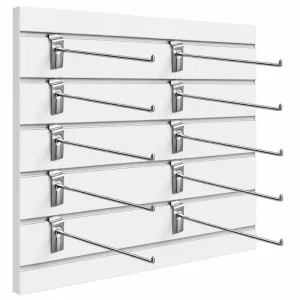ganchos de 25 cm para panel ranurado x 10 unidades vialambre