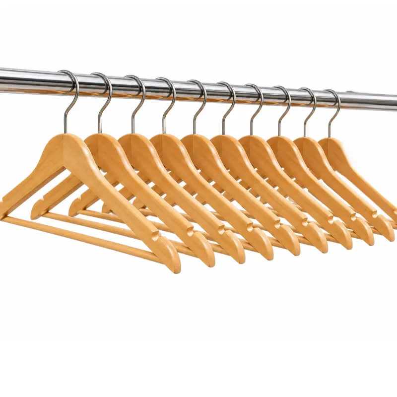 ganchos de madera con puente x 10 unidades vialambre
