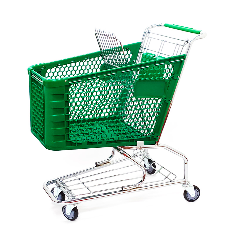 Carro Para Supermercado Plástico Verde