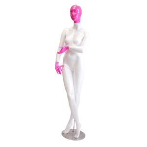 Maniquí Mujer Blanco Fucsia