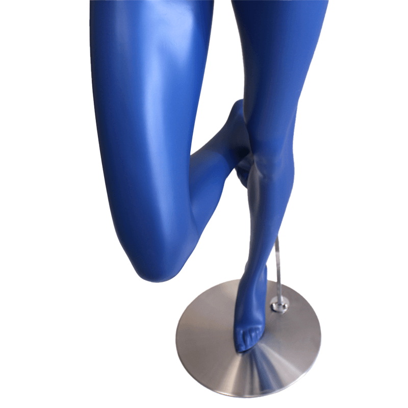 Maniquí fibra de vidrio mujer azul