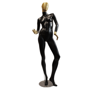 Maniquí Mujer Bicolor Negro Dorado