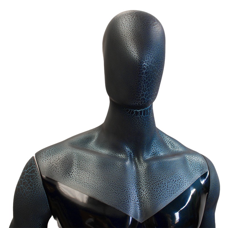 45759-004 Maniquí hombre 212 androide craquelado negro azul