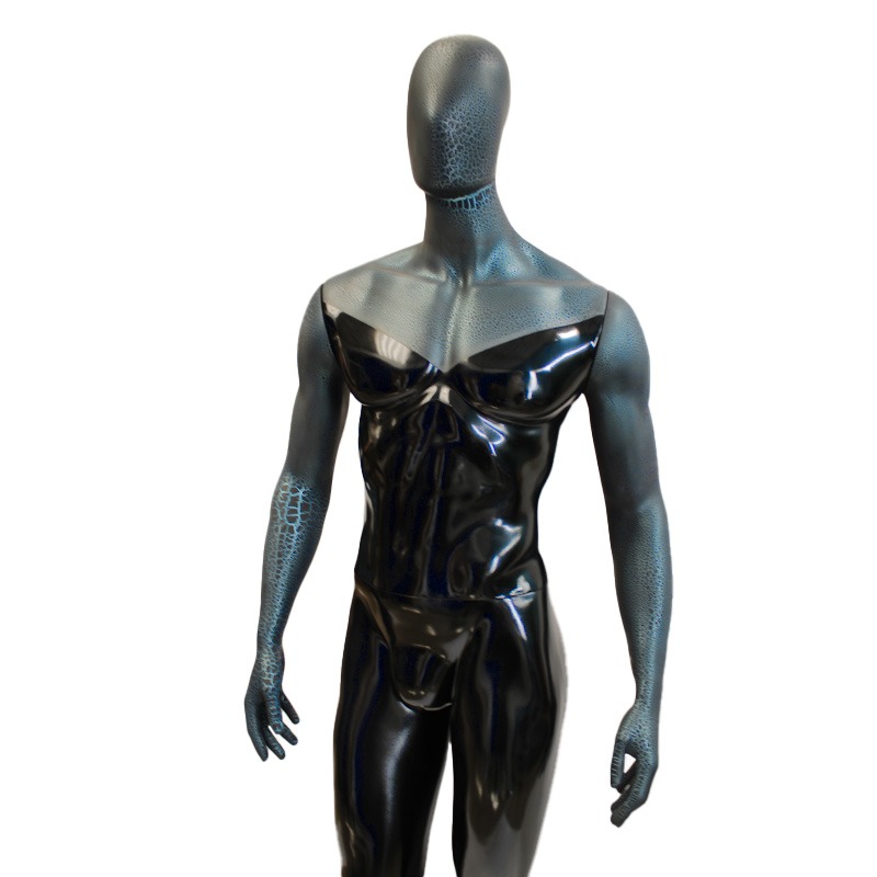45759-004 Maniquí hombre 212 androide craquelado negro azul