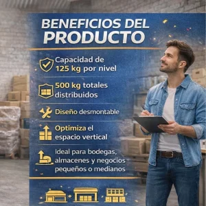 beneficios de la estantería 500 kg semi pesada