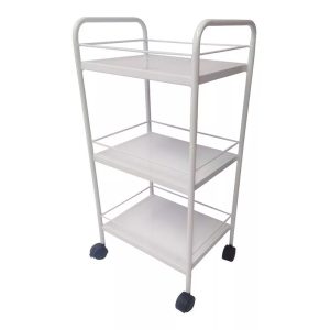 Mesa auxiliar con ruedas pequeña 3 entrepaños