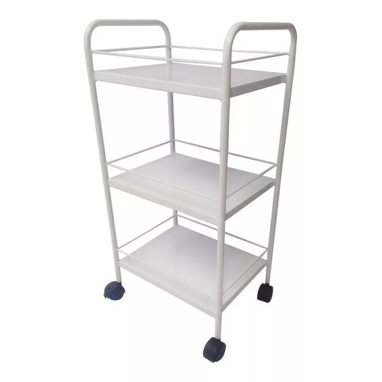 Mesa auxiliar con ruedas pequeña 3 entrepaños